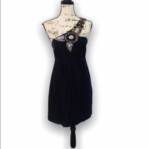 Tibi SZ 4 sequin one shoulder dress